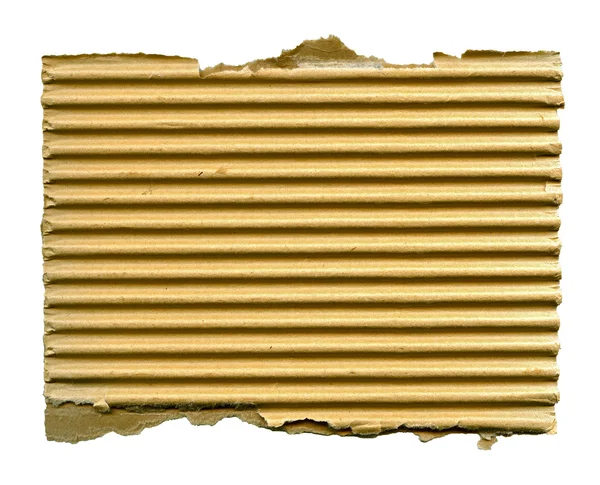 Разорванный картон изолирован — стоковое фото