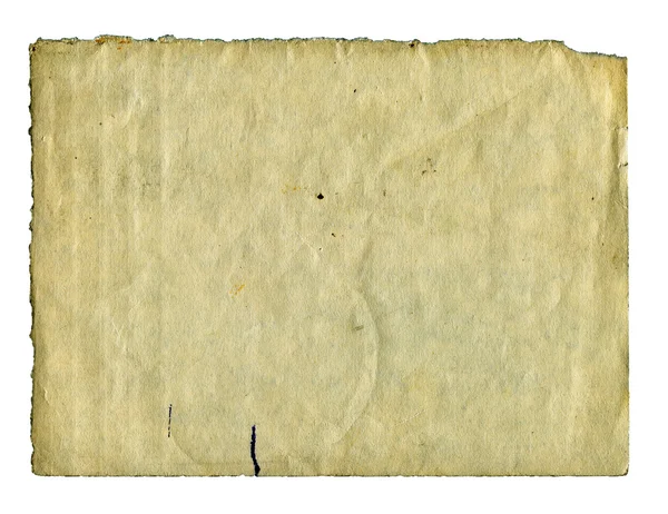 Παλιό χαρτί που απομονώνονται — Φωτογραφία Αρχείου