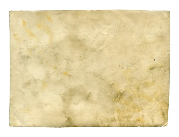 Smutsigt papper isolerat — Stockfoto