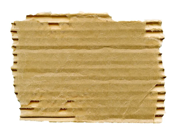 Torn cardboard isolated — Stock Photo, Image