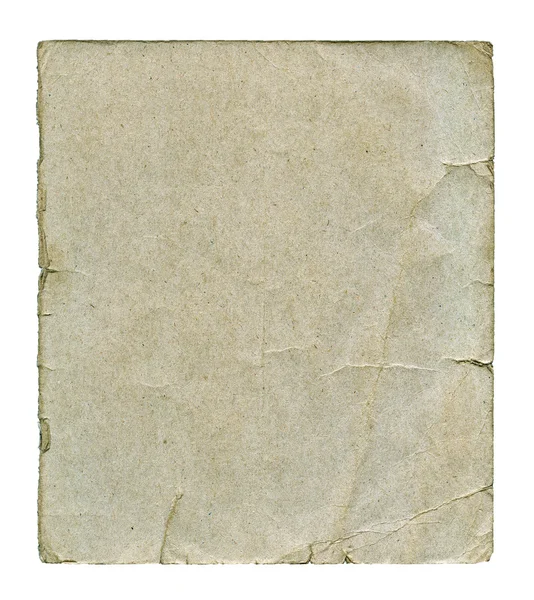 Παλιό χαρτί που απομονώνονται — Φωτογραφία Αρχείου