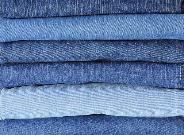 Jeans stack background — Stock Photo, Image