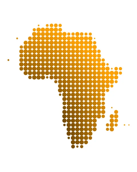 Mapa da África — Fotografia de Stock