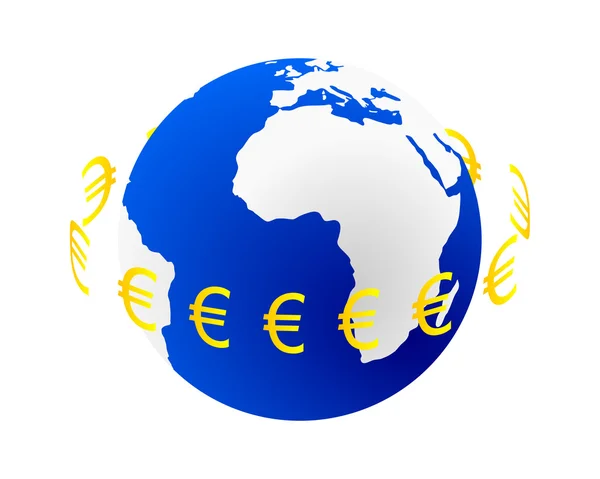 Globale euro — Stockfoto