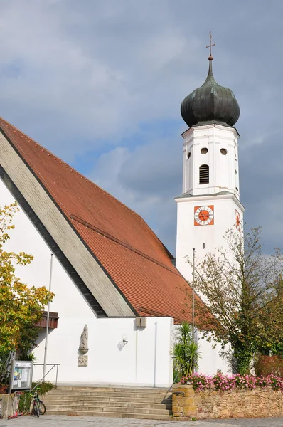 Kostel svatého Martina v miltach, Bavorsko, Německo — Stock fotografie