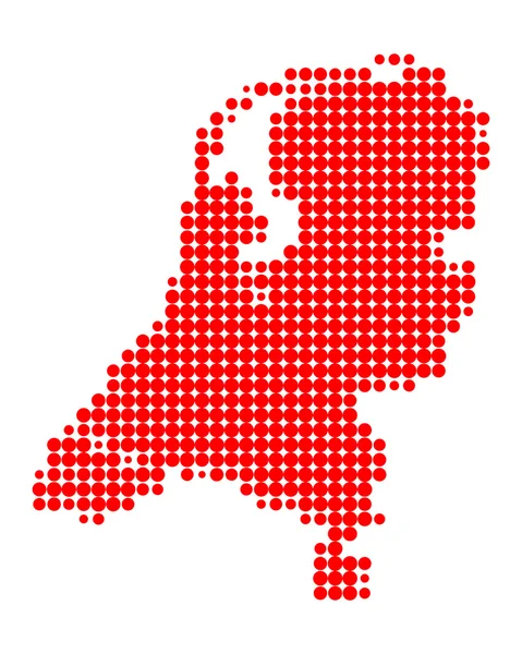 Mapa Holandia — Zdjęcie stockowe