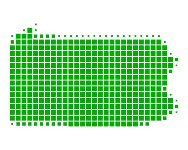 ペンシルバニアの地図 — ストック写真