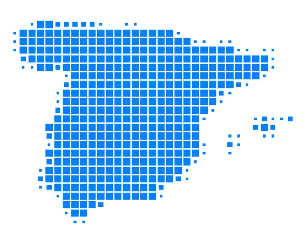 stock image Detailed and accurate illustration of map of Spain