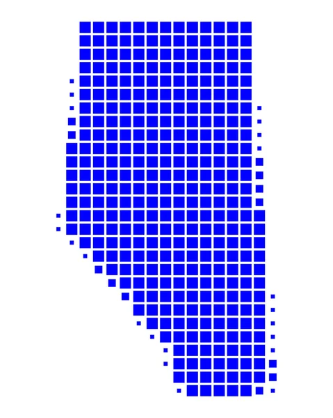 stock image Map of Alberta