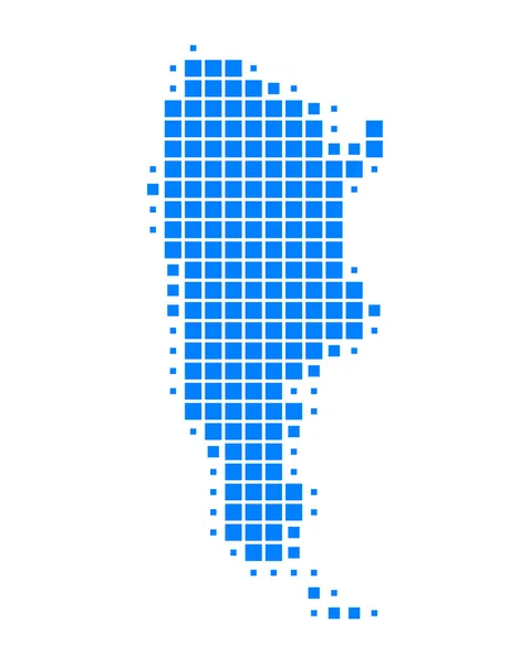 Ilustración detallada y precisa del mapa de Argentina —  Fotos de Stock