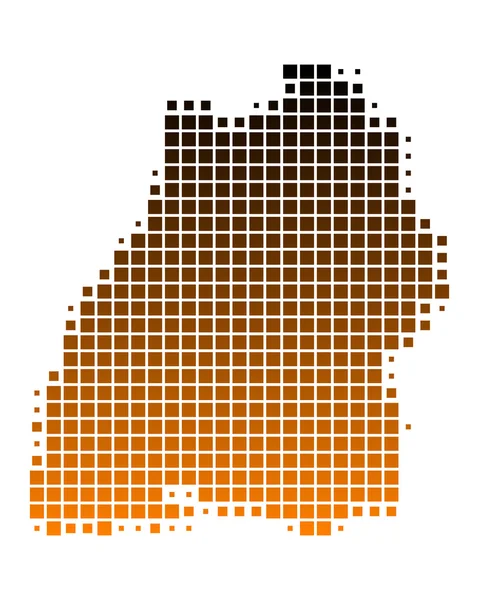 Baden-Wuerttembergin kartta — kuvapankkivalokuva