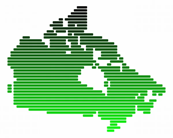 Mapa Kanada — Zdjęcie stockowe