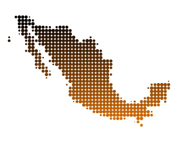 Мапу Мексики — стокове фото