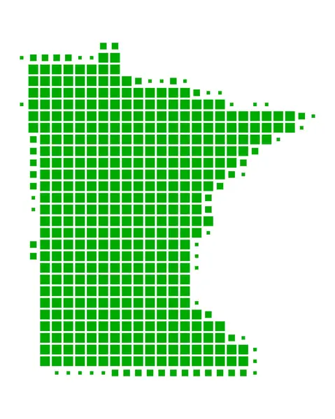 El mapa de Minnesota — Foto de Stock
