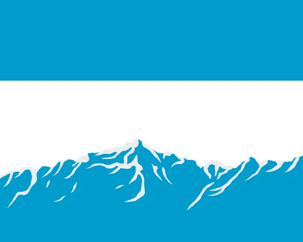 Berg med argentina flagga — Stockfoto