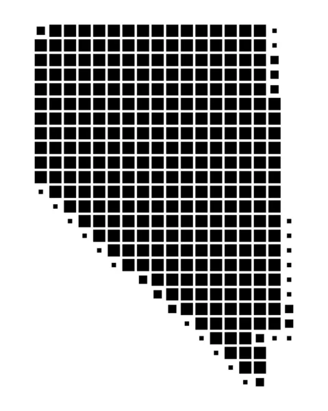 Докладну та точну ілюстрація карту Невада — стокове фото