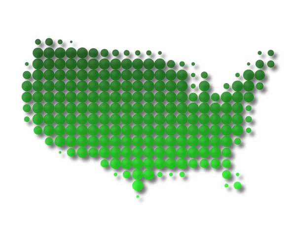 Mapa dos Estados Unidos da América — Fotografia de Stock