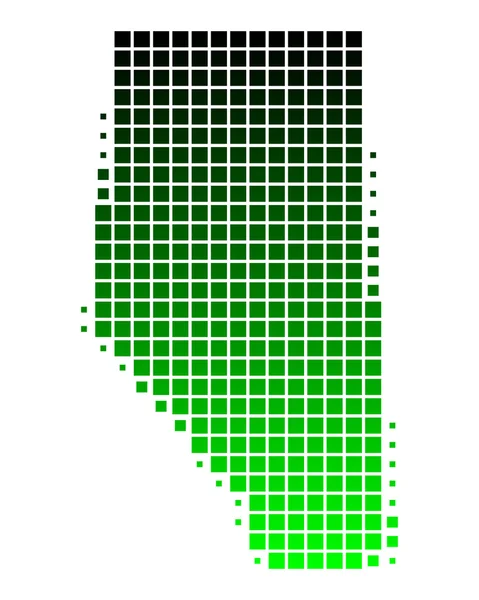 stock image Map of Alberta