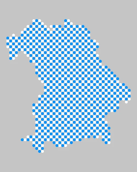 Mapa Bawaria — Zdjęcie stockowe