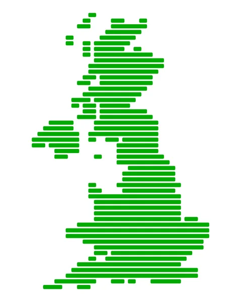 Mapa da Grã-Bretanha — Fotografia de Stock