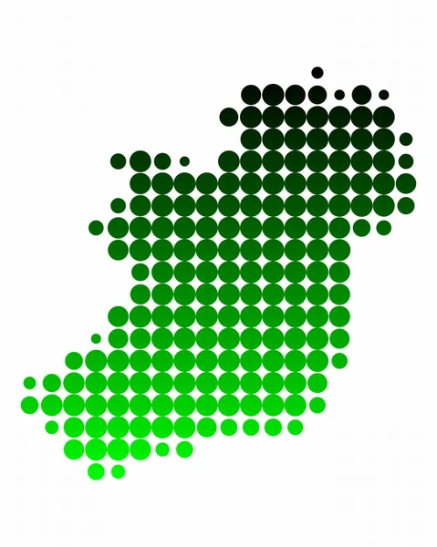 Írország térképe — Stock Fotó