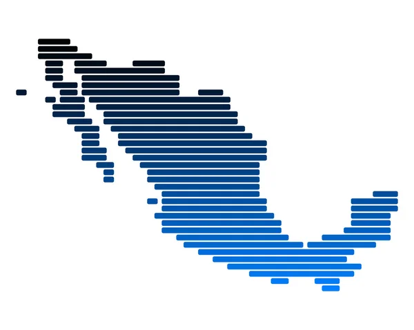 Kaart van mexico — Stockfoto