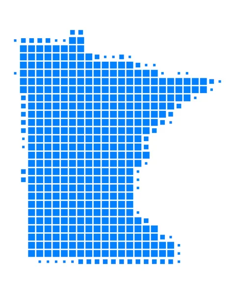 O mapa de Minnesota — Fotografia de Stock