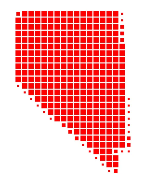 Gedetailleerde en accurate illustratie van kaart van nevada — Stockfoto