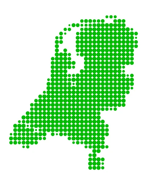 Karta över Nederländerna — Stockfoto