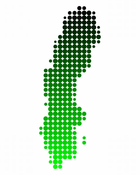 stock image Map of Sweden