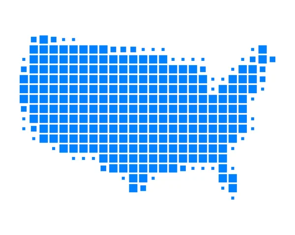 Mapa Stany Zjednoczone Ameryki — Zdjęcie stockowe