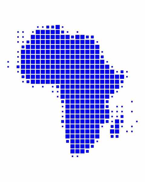 Mapa afryki — Zdjęcie stockowe