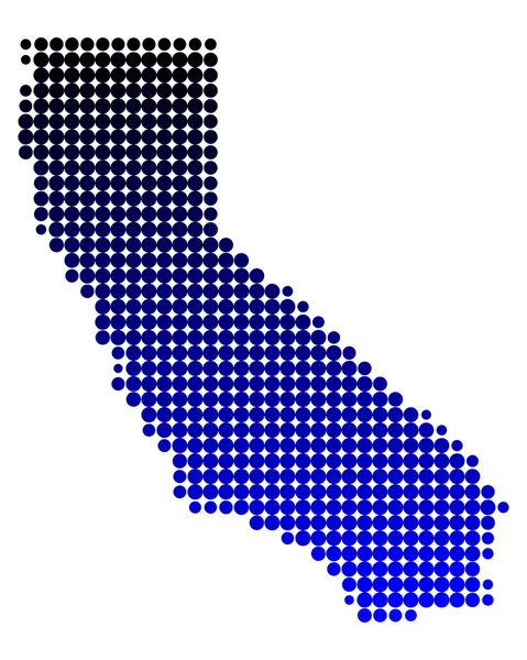 Kaart van Californië — Stockfoto