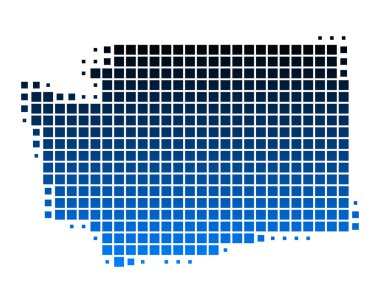 washington Haritası ayrıntılı ve doğru çizimi