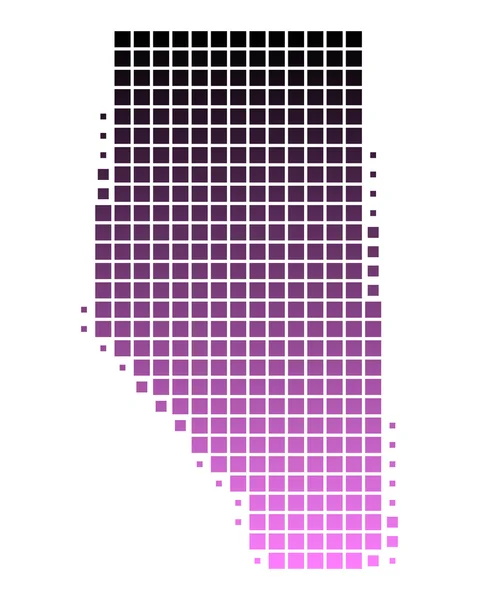 stock image Map of Alberta