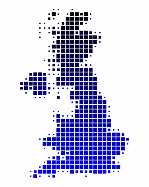 Kaart van Groot-Brittannië — Stockfoto