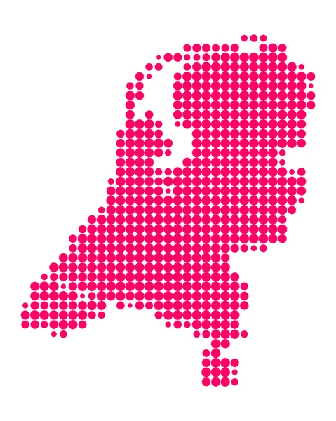 Карта Нидерландов — стоковое фото
