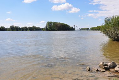 Donau in de buurt van metten, BeierenTuna Nehri yakınında metten, Bavyera