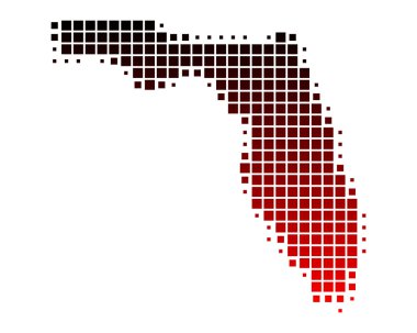 florida Haritası ayrıntılı ve doğru çizimi