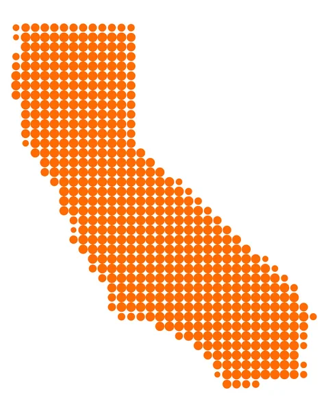 Карта Калифорнии — стоковое фото