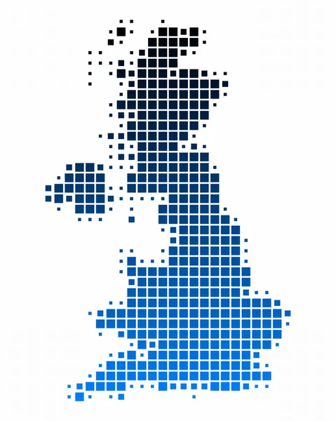 Mapa Wielkiej Brytanii — Zdjęcie stockowe