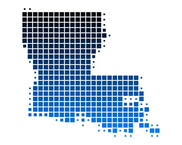 stock image Detailed and accurate illustration of map of Louisiana