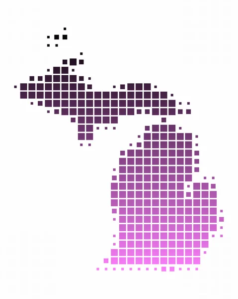 Michigan Haritası — Stok fotoğraf