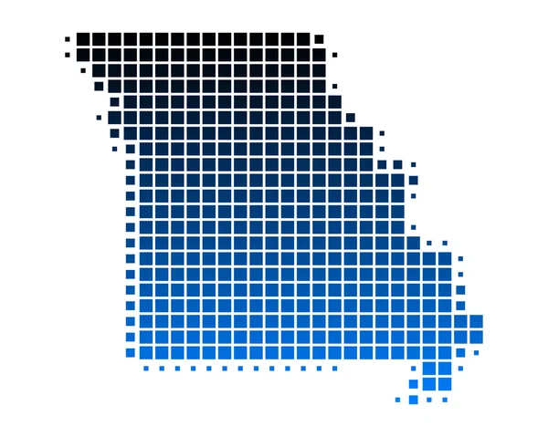 stock image Detailed and accurate illustration of map of Missouri