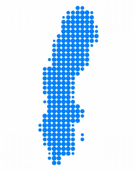 stock image Map of Sweden