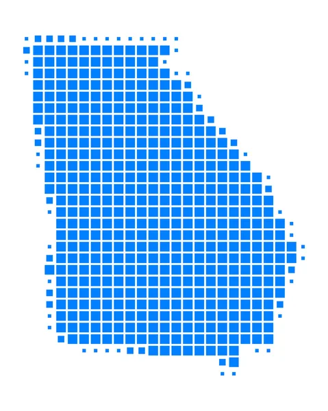 stock image Detailed and accurate illustration of map of Georgia