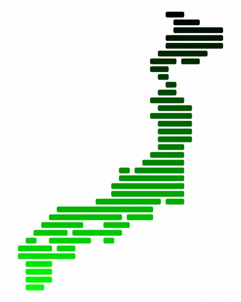 Karte von Japan — Stockfoto