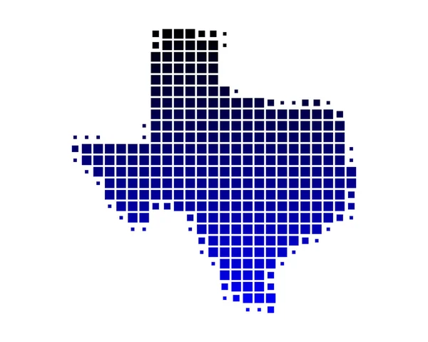 Illustration détaillée et exacte de la carte de Texas — Photo