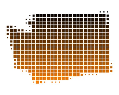 washington Haritası ayrıntılı ve doğru çizimi