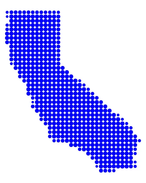 แผนที่ของแคลิฟอร์เนีย — ภาพถ่ายสต็อก